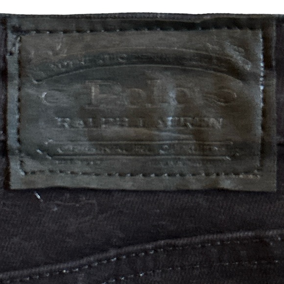 Polo Ralph Lauren Hampton Straight Stretch Jean Black Denim Size 14/16 - Picture 3 of 9